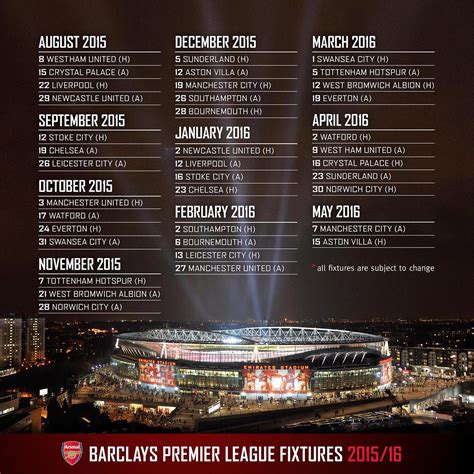 latest news from arsenal fc on fixtures